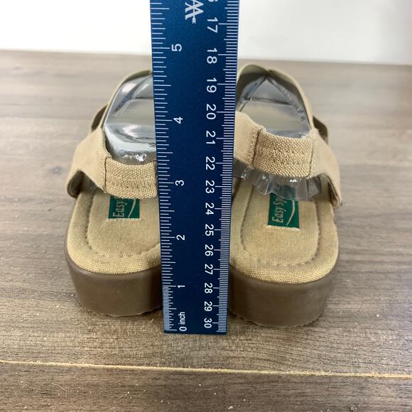EASY SPIRIT Women's Sandals Shoes Size 11 Beige Elastic Straps Comfort Summer - Picture 5 of 10
